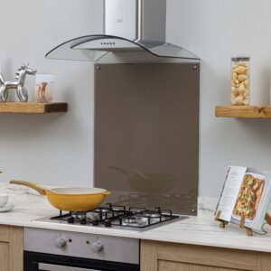 Tinted Bronze Glass Splashback